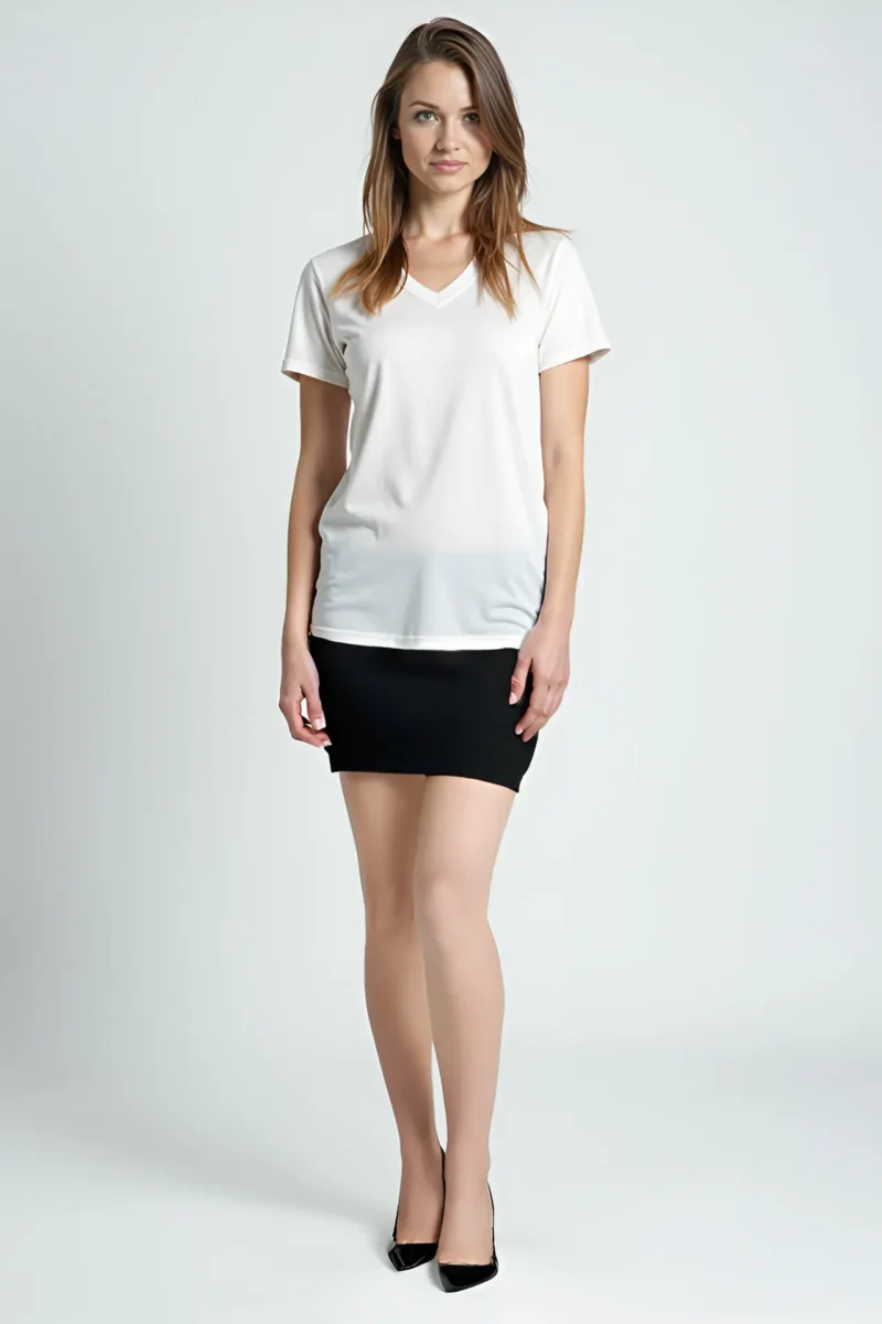 spódniczka alma krótkak dopasowana czarna bawełniana mini na wieczór