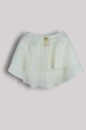spodniczka camille biala falbany krotkie spodenki wiosna