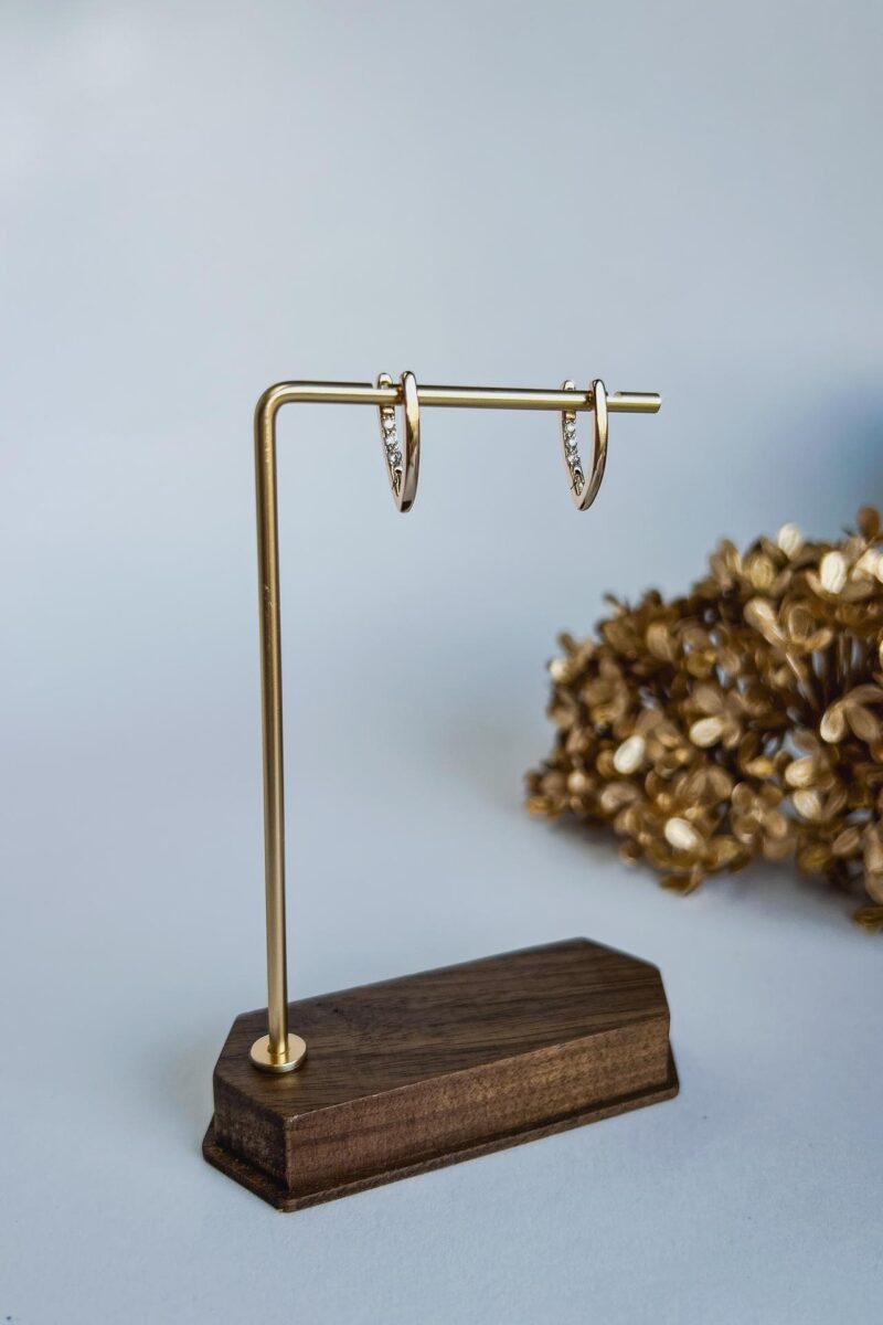 kolczyki luna zloto stal chirurgiczna minimalistyczne eleganckie kobiece modne