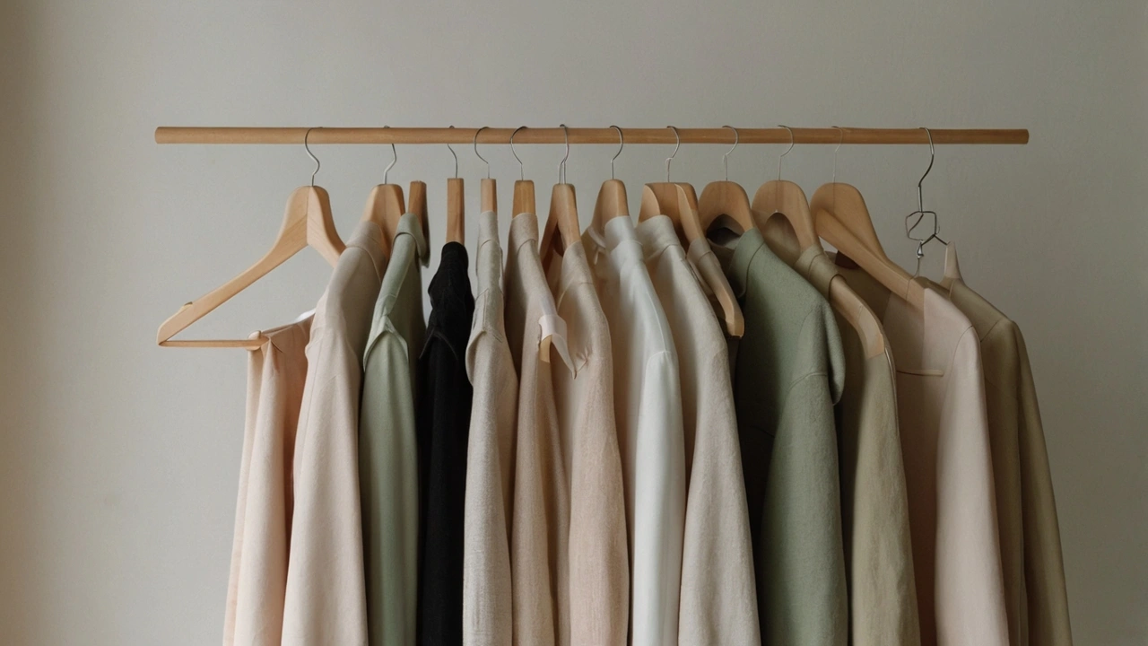 Jak ubrania wpływają na pewność siebie - psychologia mody 6 Zorganizowana garderoba w neutralnych kolorach wspierająca pewność siebie
